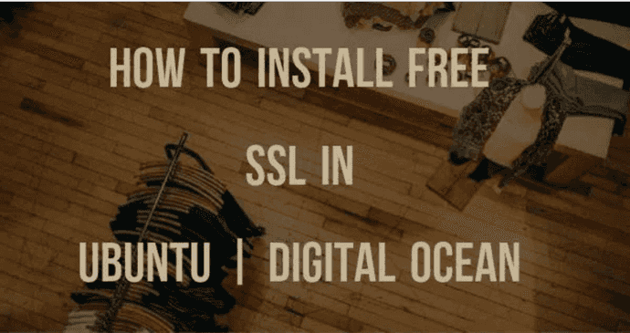install ssl digital ocean